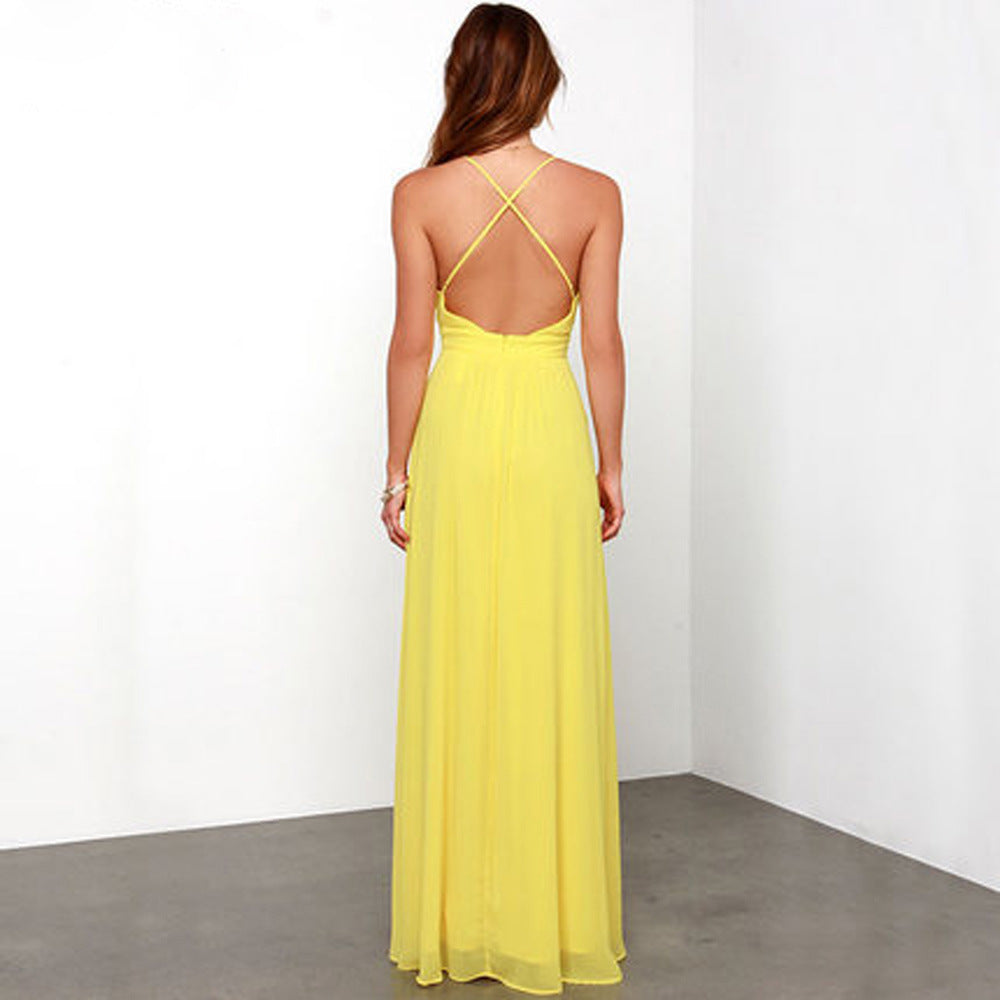 Shop the Stole My Heart Frill Trim Maxi Dress Yellow | Selfie Leslie