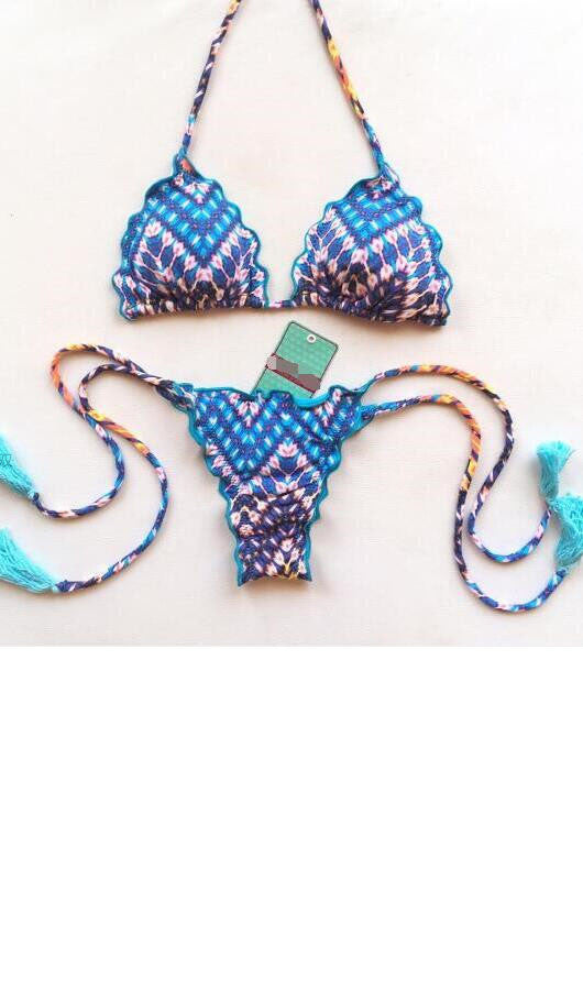 Floral Tassel Bikini Set